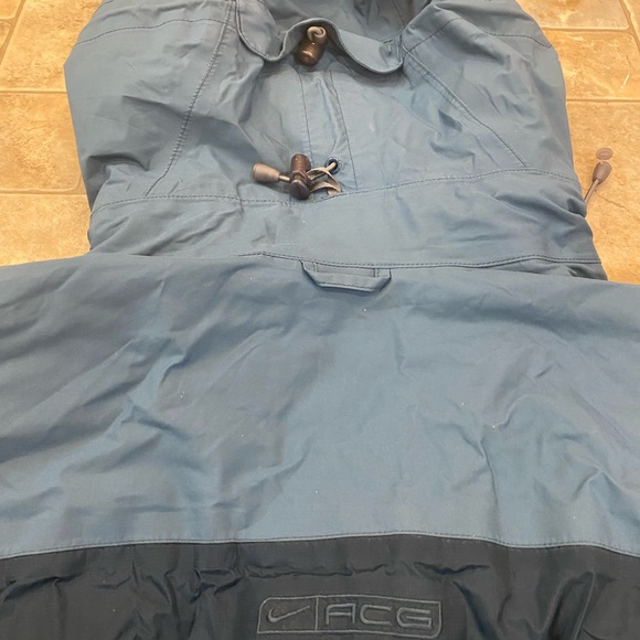 Vintage Nike ACG 3 Outer Layer Rain Jacket 2 Tone Blue Sz M - Picture 16 of 16